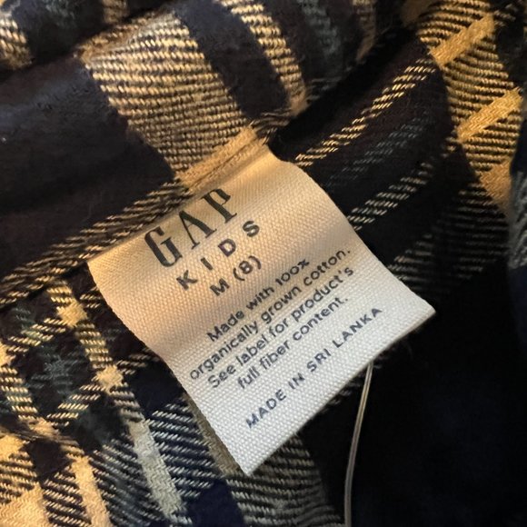 2 Gap Kids Long Sleeve Button Up Flannel Shirts - NWT! - Picture 9 of 13